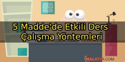 5 Madde'de Etkili Ders Çalışma Yöntemleri